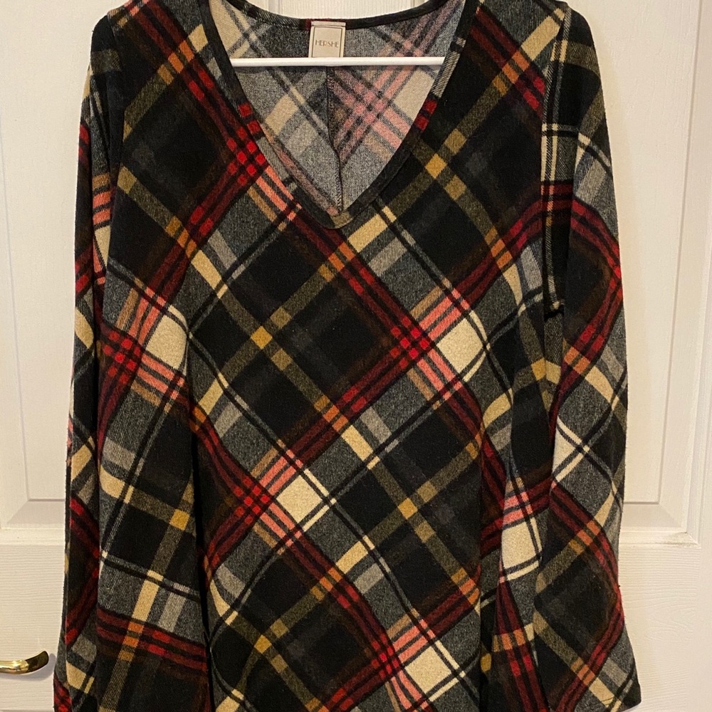 Cute plaid dress perfect for colder days!